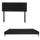 thumbnail image 1 of Base de CAMA Slim DICASA King Size con Cabecera Logan negro, 1 of 6