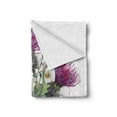 thumbnail image 2 of Dragonfly Soft Flannel Fleece Blanket, Summer Natural Meadow Herbs Bouquet Wild Thistles Chamomiles Watercolor Boho Art, Cozy Plush for Indoor and Outdoor Use, 50" x 60", Multicolor, by Ambesonne, 2 of 6