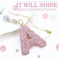 thumbnail image 4 of 1 pieza de accesorios con dijes de letras AZ Shine para llavero de coche con identificación inicial de Stanley Cup, 4 of 6