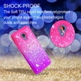 thumbnail image 6 of FIEWESEY For Alcatel 1X Evolve Case,Alcatel IdealXTRA,Alcatel TCL LX (A502DL), Alcatel Avalon V, Alcatel IdealXtra 5059R Phone Case,Bling Liquid Luxury Glitter Soft Case for Girls Women- Pink+Purple, 6 of 6