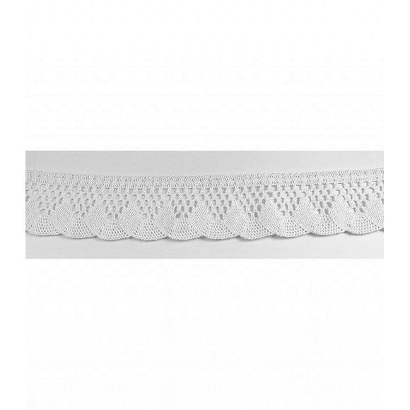 Trimplace White 2 1/4" Wave Cluny Lace