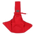 thumbnail image 2 of Reversible Dogs Carrier Cats Pouch Pocket Carrying Cross Bag Rabbit Puppy Wide Red, 2 of 8