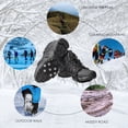 thumbnail image 2 of Tacos de tracción antideslizantes para crampones, tacos de 7 puntos para calzado para caminar, correr, hacer senderismo, montañismo, hielo y nieve (negros), 2 of 9