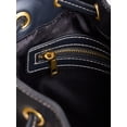 thumbnail image 3 of Free Assembly Women's Faux Leather Drawstring Handbag, Black, 3 of 6