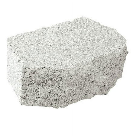 Oldcastle 12" Castle Wall Block, White