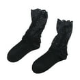 thumbnail image 4 of Women Autumn And Winter Matching Lace Thickened Warm Mid Tube Socks Women Thick Socks, 4 of 8
