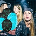 thumbnail image 6 of PMU Balloons PartyTex 11in Premium Black and Turquoise with All-Over Print Green Leaves Pack of 12, 6 of 7