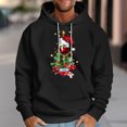 thumbnail image 2 of Christmas Sweatshirts for Men Cute Christmas Tree Santa Claus Print Graphic Long Sleeve Shirt Xmas Holiday Party Pullover Blouse, 2 of 3