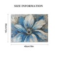 thumbnail image 3 of PIKWEEK Flower Canvas Wall Art for Living Room Large White Blue Flower Picture Giclee Print Painting Wall Decor  Artwork Ready to Hang for Home Bedroom Wall Decoration 16*12inch/20*16inch, 3 of 6