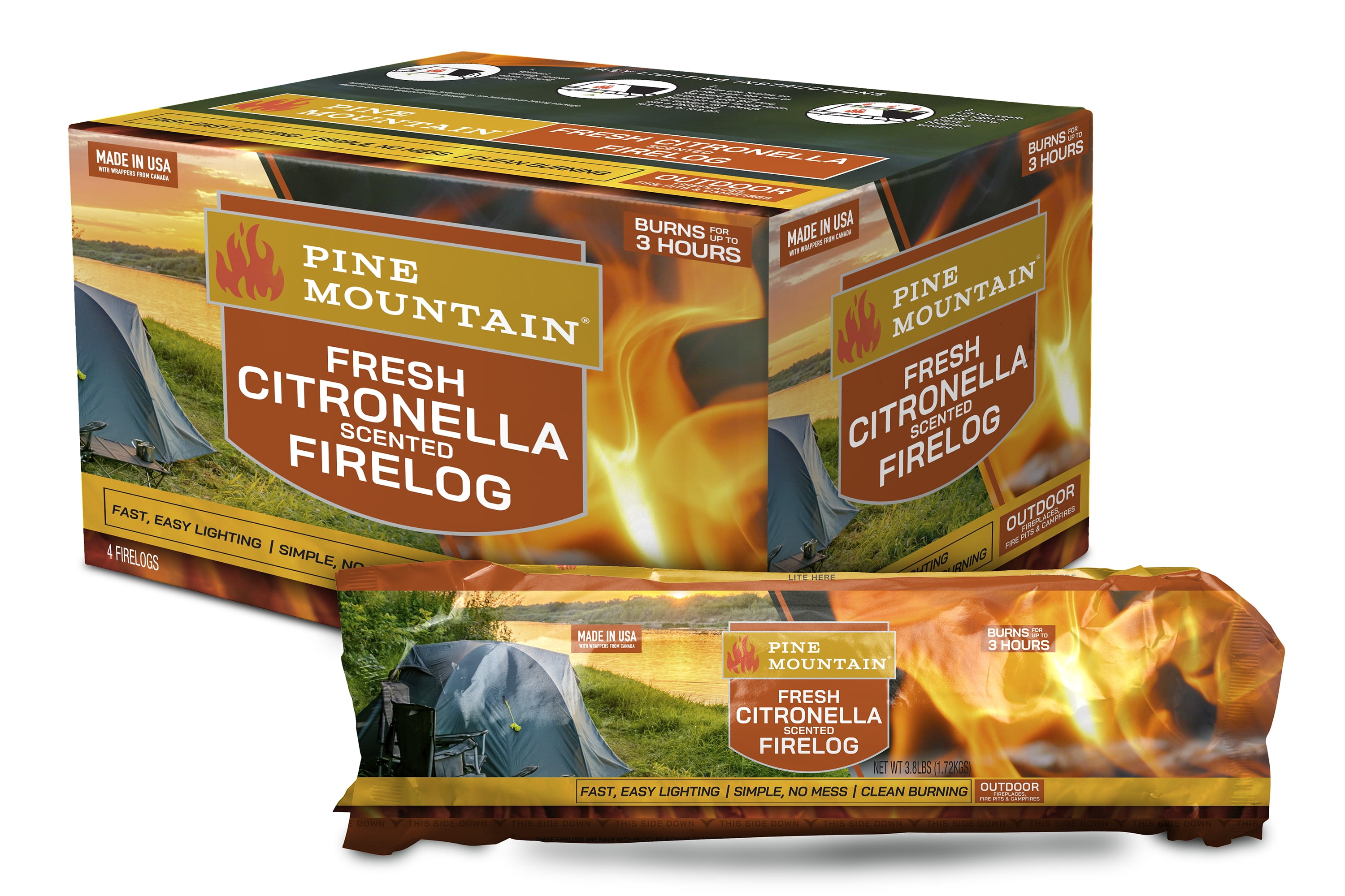 Pine Mountain Citronella Scented Firelog
