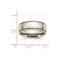 thumbnail image 6 of Stainless Steel Grooved and Beaded 8mm Polished Band, 6 of 7