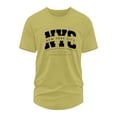 thumbnail image 3 of NinXxx Men's Oversized 3D Print Summer Casual Comfortable Fashion Tee Yellow L Yellow L, 3 of 4