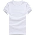thumbnail image 5 of T Shirts for Man Solid Color Loose Short Sleeve Summer Casual Tops Sports Leisure Simple Breathable Crew Neck Mens Shirts White XL, 5 of 5
