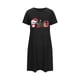 thumbnail image 2 of Camisón corto de talla grande para mujer, camisón de manga corta con estampado de pecho a la moda, camisón para mujer, 2 of 5