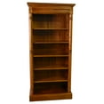thumbnail image 2 of Crafters and Weavers Legacy Open Bookcase - Light Brown Walnut, 2 of 3