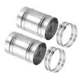 thumbnail image 1 of Conector de Conducto Uxcell de 2.7", 2 Juegos de Acoplamiento de Conducto de Hierro Galvanizado, Conector de Extensión de Manguera, 1 of 6