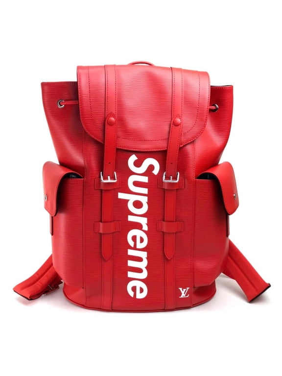 Pre-Owned LOUIS VUITTON M53414 Louis Vuitton x Supreme Epi Christopher PM Backpack, Leather,...