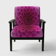 thumbnail image 3 of Designart "Dark Pink Abstract Flower Petals" Upholstered Floral Accent Chair - Arm Chair, 3 of 5