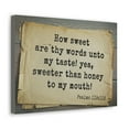 thumbnail image 2 of Scripture Walls Psalms 119:103 Sweeter Than Honey Bible Verse Canvas Christian Wall Art Bible Verse Print Ready To Hang Unframed, 2 of 18