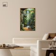 thumbnail image 3 of Waterfall Bathroom Canvas Jungle Bathroom Art by Art Remedy, Gold Frame, 30" x 45", 3 of 7