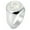 Silver, variant on Sterling Silver Dog Paw Heart Engraved Round Flat Top Polished Ring