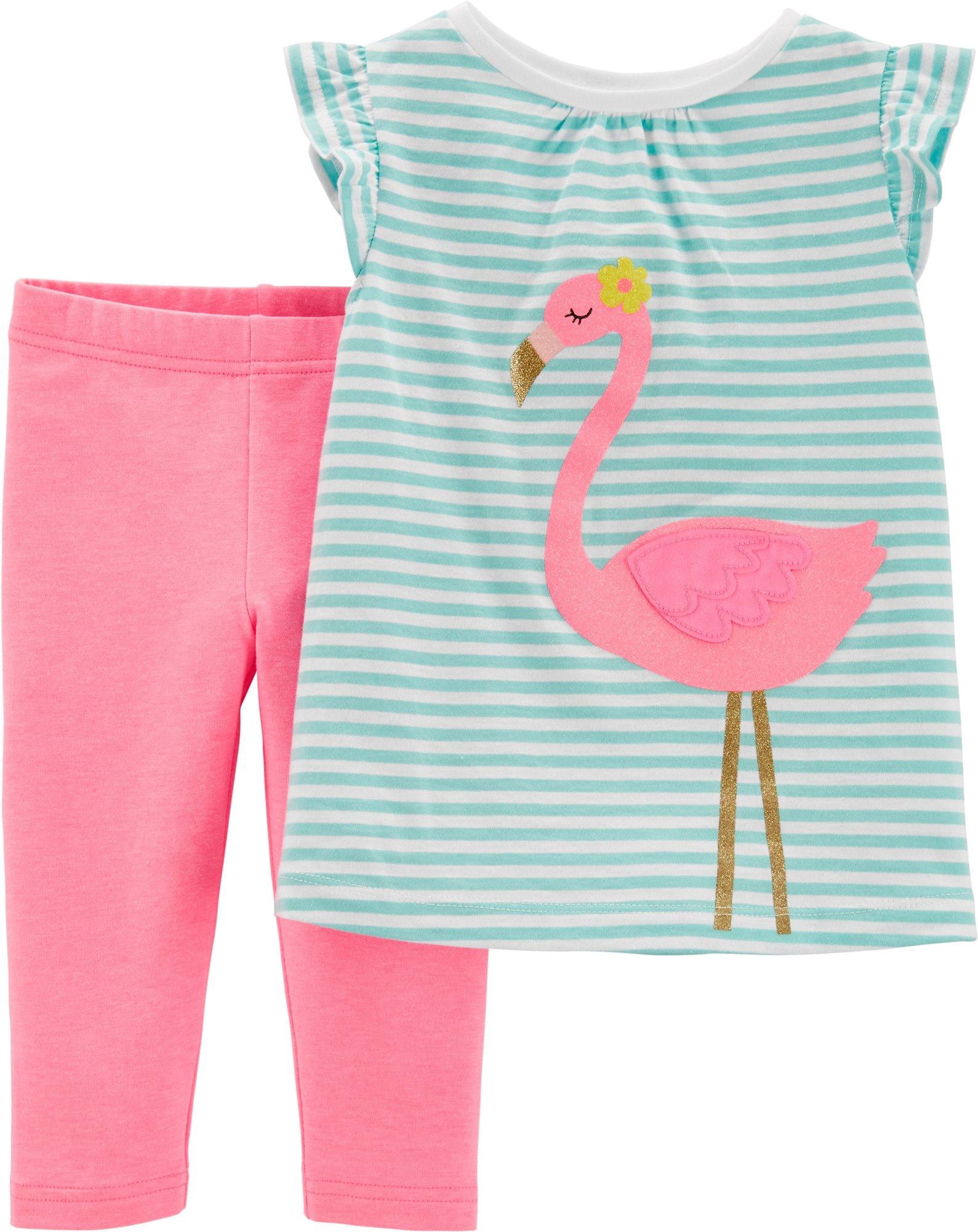 Buy Carters Baby Girls Flamingo Stripes 