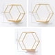thumbnail image 5 of de 2 Estantes de Pared de Hierro Hexagonales Multifunción, Exhibición de , Decoración para Y, 5 of 9