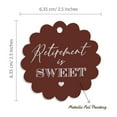 thumbnail image 6 of Inkdotpot Silver Foil Paper Hang Tags Retirement Is Sweet Text Favor Tags 100 Pieces, 6 of 6