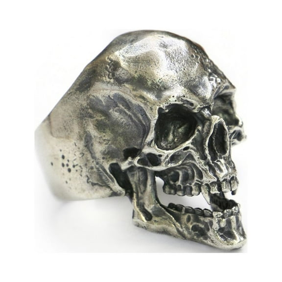 925 Sterling Silver Sharp Teeth Skull Ring Biker Punk Jewelry TA209 US Size 10
