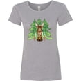 thumbnail image 3 of Inktastic Alaska Moose and Trees Women's T-Shirt, 3 of 5