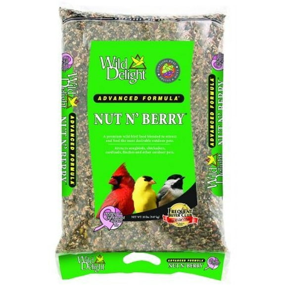 Wild Bird Food, Premium Nut 'N Berry, 20-Lbs.