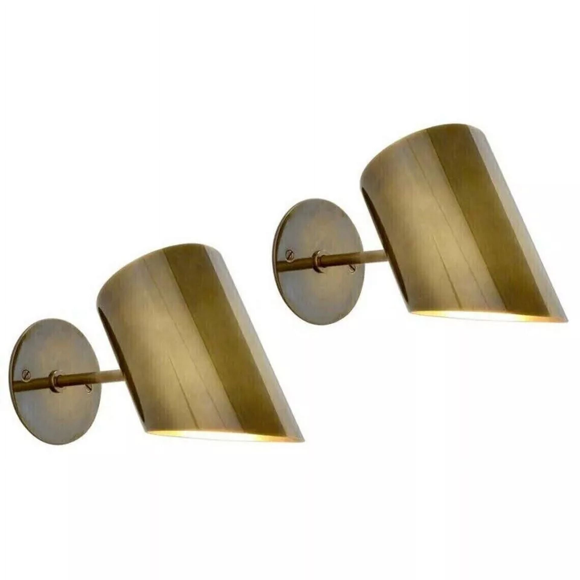 Aesthetic Vintage Collection Mid Century Italian Style Wall Sconce Modern Brass New Stilnovo Wall Fixture for Indoor & Outdoor Locations