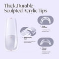 thumbnail image 4 of Nail Tips Five Angeles Tipex Instant Apex 128 unidades con pegamento, 4 of 6