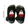 thumbnail image 3 of Luxalzxs Christmas Socks for Men/Women Snowman Print Color Block Socks Comfy Warm Crew Socks Ankle High Winter Cotton Socks Holiday Socking, 3 of 3