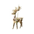 thumbnail image 2 of Christmas Tree Ornaments Golden Deer Shapes Figurines Hanging Strings Xmas Tree Decor Winter Party Holiday Supplies, 2 of 7