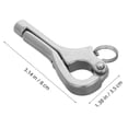 thumbnail image 2 of ADDHAT 1Pack Sailing Hook Goose Head Shape Silver 316 Stainless Steel For Safety And Quick Release, 2 of 8