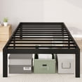thumbnail image 2 of Merrland 14" Twin XL Size Metal Platform Bed Frame with Under-bed Storage, Heavy-duty, No Box Spring Needed, Easy Assembly, Black, 2 of 8
