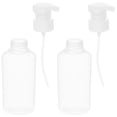 thumbnail image 3 of 1 juego de 2 botellas vacías de plástico para mousse, dispensador de jabón portátil (transparentes)., 3 of 6