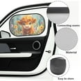 thumbnail image 5 of KUIFORTI Highland Cow Car Window Shade for Baby Car Side Window Sun Shade, 2 Pieces Universal Automotive Window Sunshades Privacy for Truck, Car, SUV, Sedan, 5 of 6