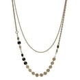 thumbnail image 2 of Collar de cadena doble Nobby chapado en oro para mujer, 2 of 9