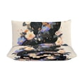thumbnail image 3 of 3 Pcs Soft Bedding Set, Includes 1 Duvet Cover with Zipper And 2 Pillow,Shams Flower Entwined Snake Queen(90"×90"), 3 of 8