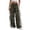 D-Army Green186, variant on Women's Leopard Sweatpants Y2k Baggy Wide Leg Side Striped Streetwear Trousers