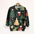 thumbnail image 4 of Chandails de Noël pour Femmes 2025 Col Rond Hiver Fêtes Mignons Pulls, 4 of 4
