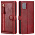 thumbnail image 3 of Funda de cuero de lujo con cremallera y soporte para tarjetas para iPhone 16 Pro Max 15 14 13 12 11 Pro MAX SE 2020 2022, 3 of 5