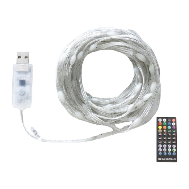 Luces de patio inteligentes para exteriores con múltiples modos y aplicación, luces de cadena impermeables para exteriores 10 metros