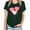 Army Green, variant on EQWLJWE Women's Short-Sleeve T-Shirt,Womens Tops Dressy Summer Casual Love Heart Print Graphic Tee for Women,Valentine's Day Gifts for Her Green(S-3XL)