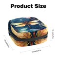 thumbnail image 2 of Dragonfly Sanitary Napkin Bag Mini Pouch Small Zipper Pouch Oxford Cloth PMS Material 4.7x6.6x6.6 in., 2 of 6