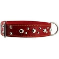 thumbnail image 3 of Genuine 1.75" Wide Thick Leather Studded Dog Collar. Fits 21.5"-26" Neck, XLarge Breeds., 3 of 3