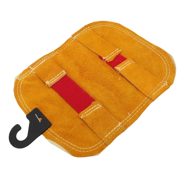 Almohadilla De Mano Para Soldar, Guantes De Soldadura A Prueba De Altas Temperaturas, Parte Trasera Aluminizada De Cuero De 2 Capas, Protector Térmico Para Cortar Y Fundir