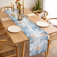 thumbnail image 3 of Coastal Coral Table Runner - 48 Inch Long, Kitchen Dining Table Runner Dresser Scarves, Blue Ocean Starfish Turtle Watercolor Farmhouse Decor for Coffee Tables Wedding Party Banquet, 3 of 8